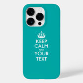 Aangepaste KEEP CALM EN Jouw tekst Case-Mate iPhone Case (Achterkant)