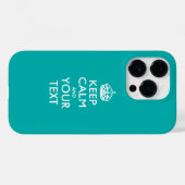 Aangepaste KEEP CALM EN Jouw tekst Case-Mate iPhone Case (Achterkant (horizontaal))