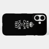 Aangepaste KEEP CALM EN Jouw tekst Case-Mate iPhone Case (Achterkant (horizontaal))