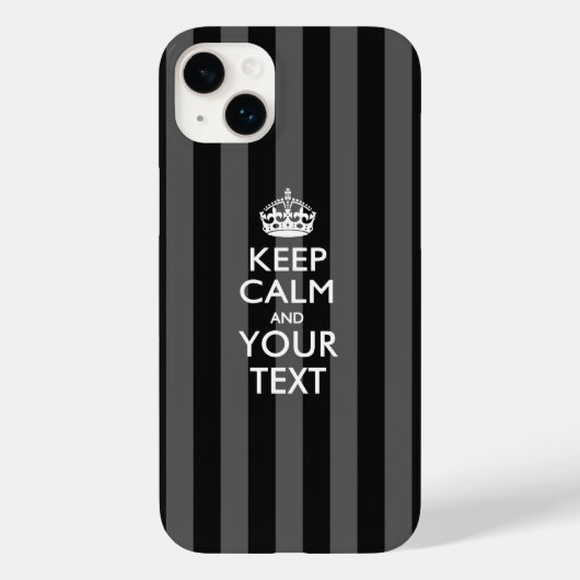 Aangepaste KEEP CALM EN Jouw tekst Case-Mate iPhone Case (Achterkant)