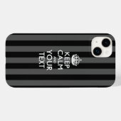 Aangepaste KEEP CALM EN Jouw tekst Case-Mate iPhone Case (Achterkant (horizontaal))