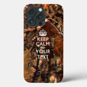 Aangepaste KEEP CALM EN Jouw tekst Case-Mate iPhone Case (Achterkant)