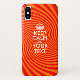 Aangepaste KEEP CALM EN Jouw tekst Case-Mate iPhone Case