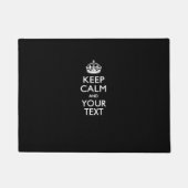 Aangepaste KEEP CALM en Jouw tekst Deurmat (Voorkant)