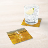 Aangepaste KEEP CALM en Jouw tekst op bier Kartonnen Onderzetters (Insitu)