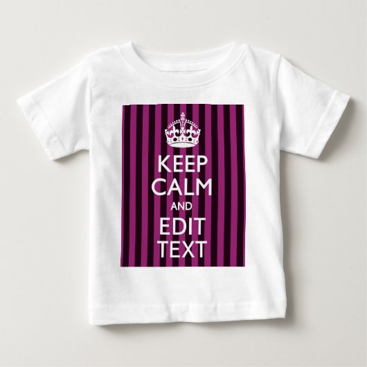 Aangepaste KEEP CALM en Jouw tekst op Roze (Voorkant)