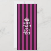 Aangepaste KEEP CALM en Jouw tekst op Roze (Voorkant)