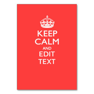 Aangepaste KEEP CALM en jouw tekst op Roze Kaart