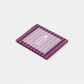 Aangepaste KEEP CALM en Jouw tekst op Roze Post-it® Notes (Schuin)