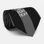 Aangepaste KEEP CALM EN Jouw tekst op strepen Stropdas (Opgerold)