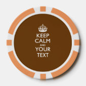 Aangepaste KEEP CALM EN Jouw tekst Poker Chips (Voorkant)