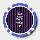 Aangepaste KEEP CALM EN Jouw tekst Poker Chips (Achterkant)
