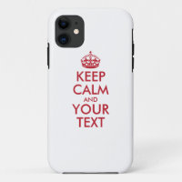Aangepaste KEEP CALM en JOUW TEKST - rode woorden