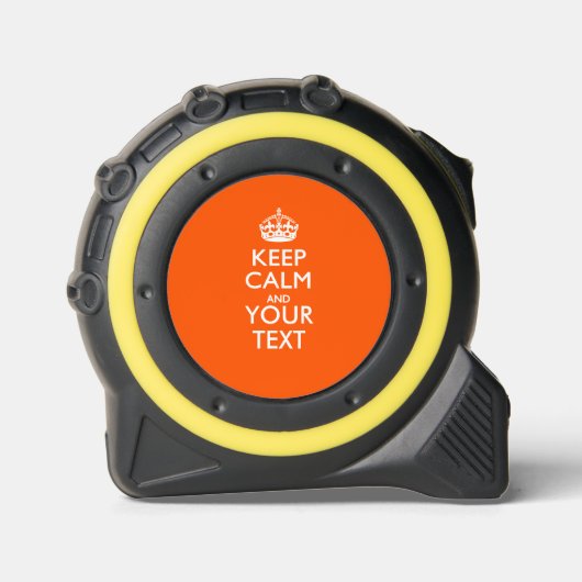 Aangepaste KEEP CALM EN Jouw tekst Rolmaat (Voorkant)