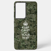 Aangepaste KEEP CALM EN Jouw tekst Samsung Galaxy Hoesje (Achterkant)