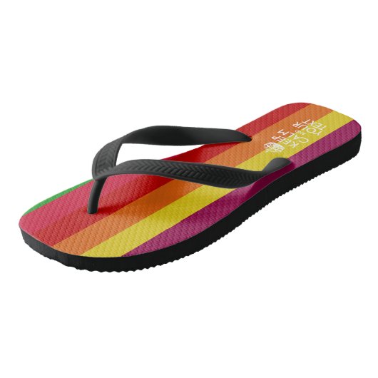 Aangepaste KEEP CALM en Jouw tekst Teenslippers (Schuin)