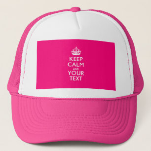 Aangepaste KEEP CALM EN Jouw tekst Trucker Pet