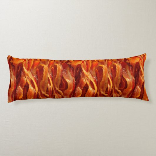 Aangepaste KEEP CALM EN Jouw tekst voor Bacon Lichaamskussen (Achterkant)