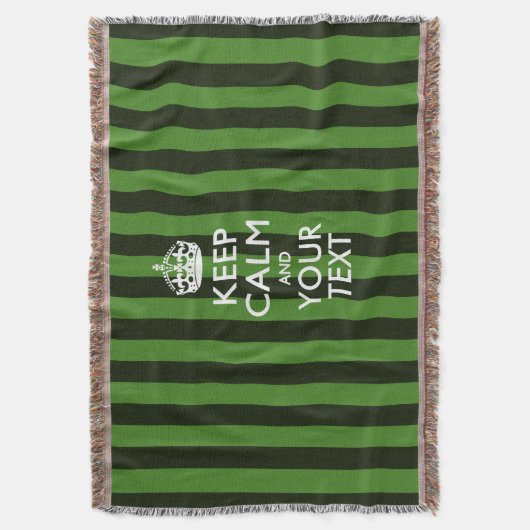 Aangepaste Keep Calm en Jouw tekst voor Cool Cft Deken (Voorkant Verticaal)