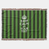 Aangepaste Keep Calm en Jouw tekst voor Cool Cft Deken (Voorkant)