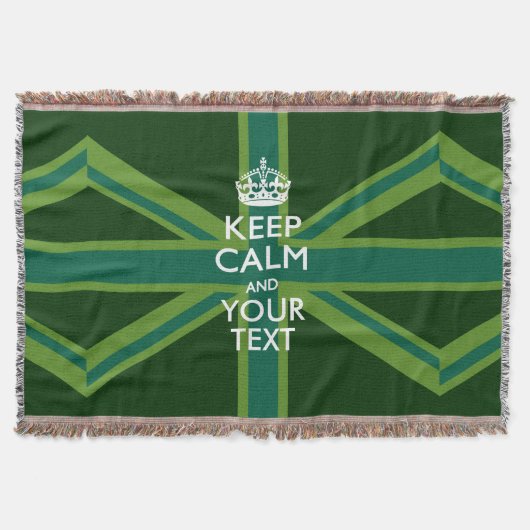 Aangepaste Keep Calm en Jouw tekst voor Cool Cft Deken (Voorkant)