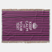 Aangepaste Keep Calm en Jouw tekst voor Cool Cft Deken (Voorkant)