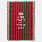 Aangepaste Keep Calm en Jouw tekst voor Cool Cft Deken (Voorkant Verticaal)