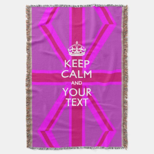 Aangepaste Keep Calm en Jouw tekst voor Cool Cft Deken (Voorkant Verticaal)