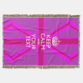 Aangepaste Keep Calm en Jouw tekst voor Cool Cft Deken (Voorkant)