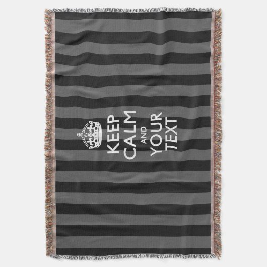 Aangepaste Keep Calm en Jouw tekst voor Cool Cft Deken (Voorkant Verticaal)