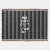 Aangepaste Keep Calm en Jouw tekst voor Cool Cft Deken (Voorkant)