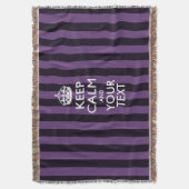Aangepaste Keep Calm en Jouw tekst voor Cool Cft Deken (Voorkant Verticaal)