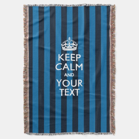 Aangepaste Keep Calm en Jouw tekst voor Cool Cft Deken (Voorkant Verticaal)