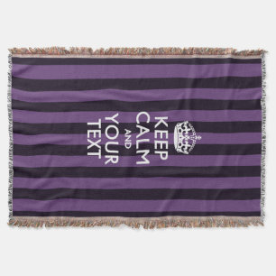 Aangepaste Keep Calm en Jouw tekst voor Cool Cft Deken