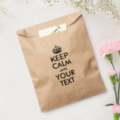 Aangepaste KEEP CALM en JOUW TEKST - zwarte woorde Bedankzakje (Gezegeld)