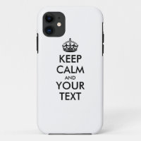 Aangepaste KEEP CALM en JOUW TEKST - zwarte woorde