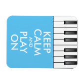 Aangepaste KEEP CALM en PLAY ON-Keyboard piano Magneet (Horizontaal)