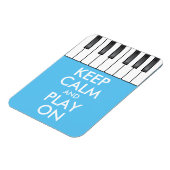 Aangepaste KEEP CALM en PLAY ON-Keyboard piano Magneet (Linkerzijde)