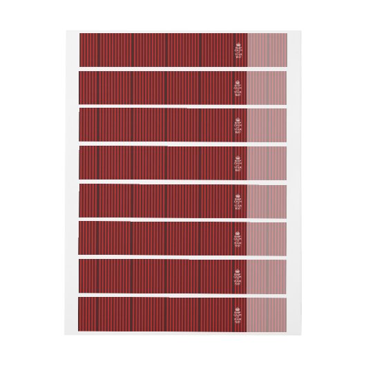 Aangepaste KEEP CALM en uw Creative Text Red (Vel)