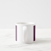 Aangepaste KEEP CALM Jouw tekst Fuchsia Stripes Espresso Kop (Achterkant)