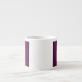 Aangepaste KEEP CALM Jouw tekst Fuchsia Stripes Espresso Kop (Voorkant)