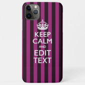 Aangepaste KEEP CALM-Jouw tekst op roze Fuchsie Case-Mate iPhone Case (Achterkant)