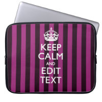 Aangepaste KEEP CALM-Jouw tekst op roze Fuchsie