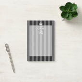 Aangepaste KEEP CALM-Jouw tekst op zwarte strepen Post-it® Notes (Kantoor)