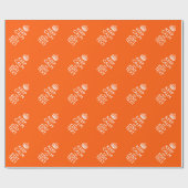 Aangepaste KEEP CALM Jouw tekst Oranje decor Cadeaupapier (Vlak)