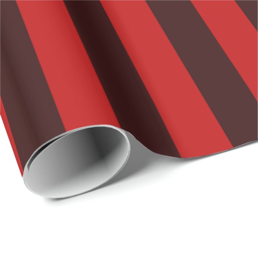 Aangepaste 'Keep Calm Jouw tekst Red Stripes'-deco Cadeaupapier (Rol Hoek)