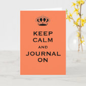 Aangepaste, Keep Calm Koraal Wenskaart Kaart (Gele Bloem)