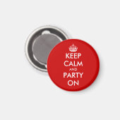 Aangepaste Keep calm magneet | Ronde aanpasbare (Voorkant / Achterkant)