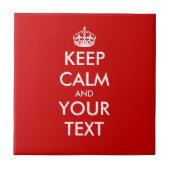 Aangepaste Keep Calm-tegel | Aanpasbare tekst Tegeltje (Voorkant)