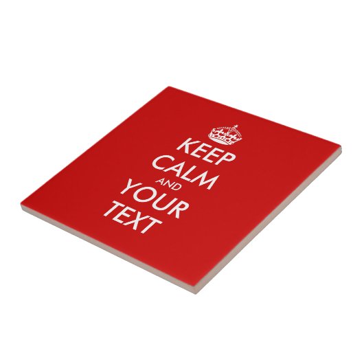 Aangepaste Keep Calm-tegel | Aanpasbare tekst Tegeltje (Zijkant)